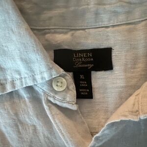 Club Room Light Gray Linen Shirt XL